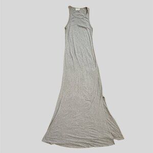 Everly Womens Racerback Ribbeds Maxi Dress-Gray-Size M-GUC